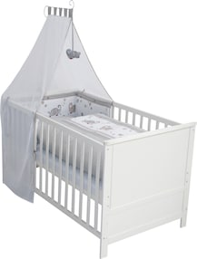Komplettbettset, 70x140 cm Jumbo twins grau 