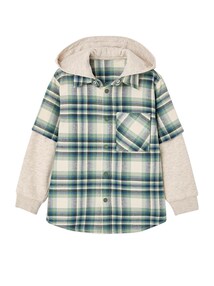 Jungen Karohemd mit Sweat-Kapuze