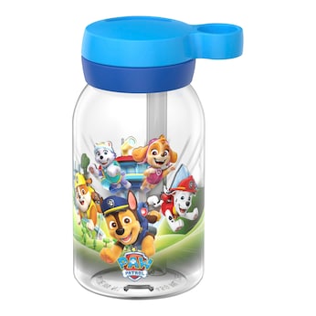 Trinkflasche mit Strohhalm 450ml
