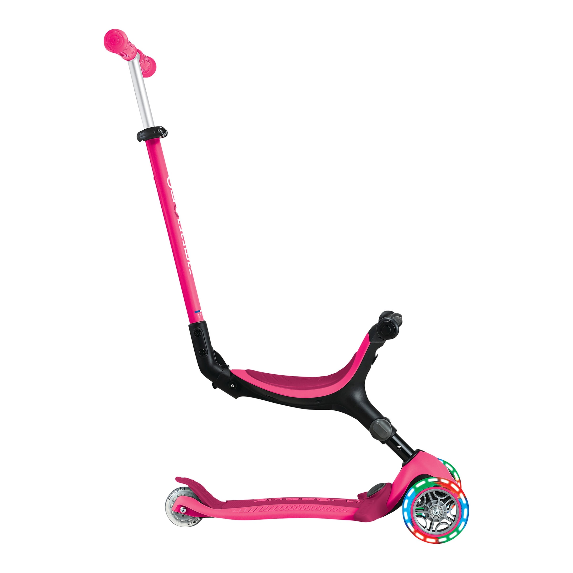 Globber Scooter 3in1 Go-Up active mit Leuchtrollen