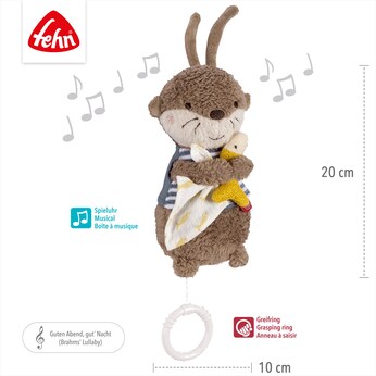 Mini-Spieluhr Otter Theo 20cm