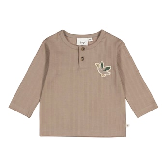 Henley-Shirt langarm Ente Rippqualität