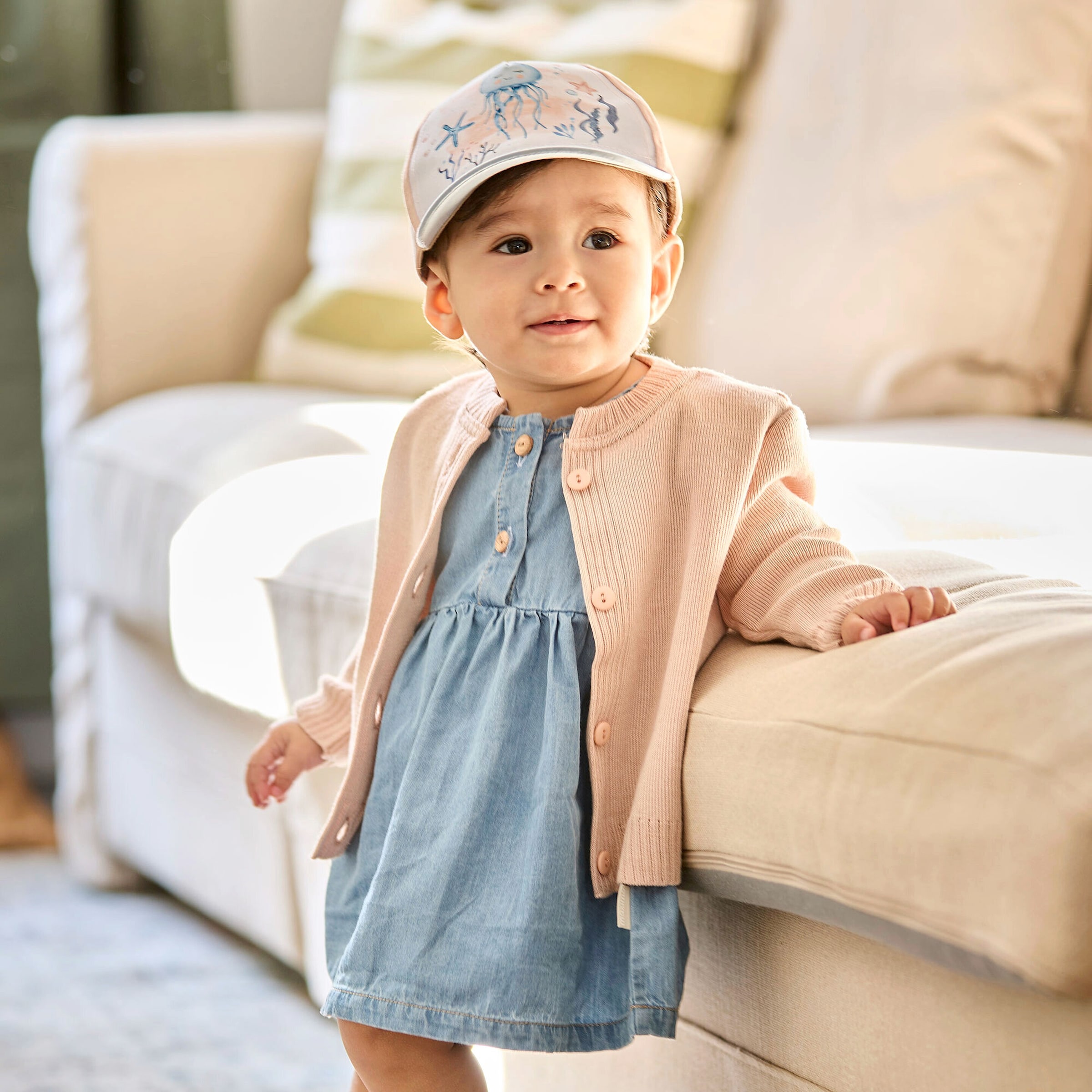 Thumbnail - Maximo Kleid mit Flügelarm Denimoptik