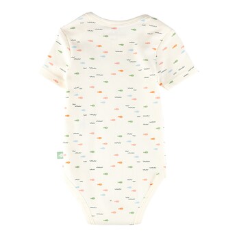 2er-Pack Bodys kurzarm Fische Papierboot