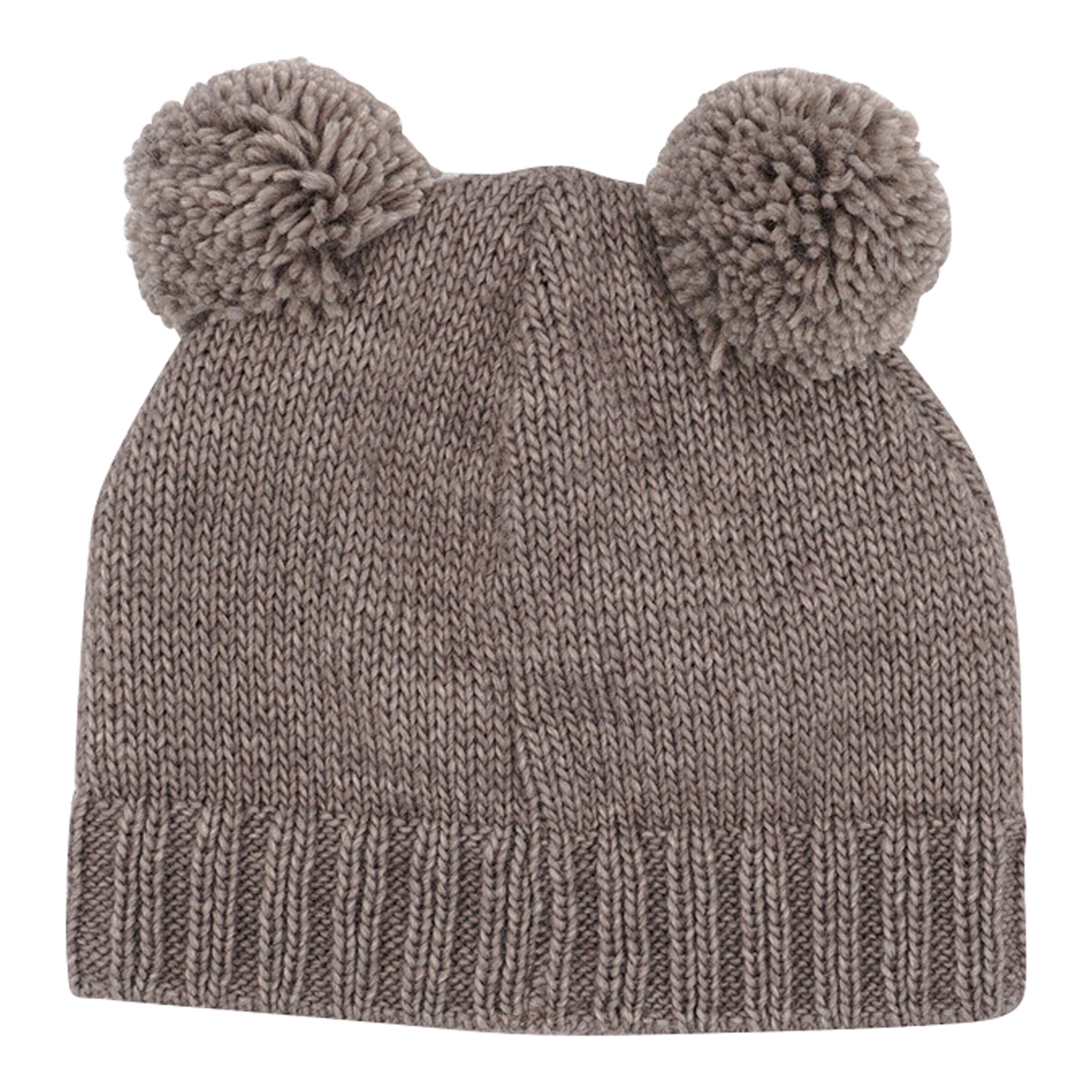 Winter-Strickmütze mit Bommel