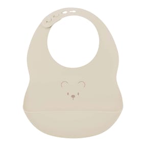 Bavoir en silicone avec coque de récupération