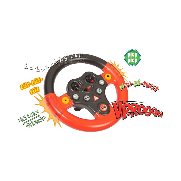 BIG - Rescue-Sound-Wheel - Lenkrad mit verschiedenen Rettungs-Sounds, für  Bobby Cars ab dem Baujahr 2010, sowie für BIG-Traktoren, Spielzeuglenkrad  für Kinder ab 1 Jahr: : Spielzeug