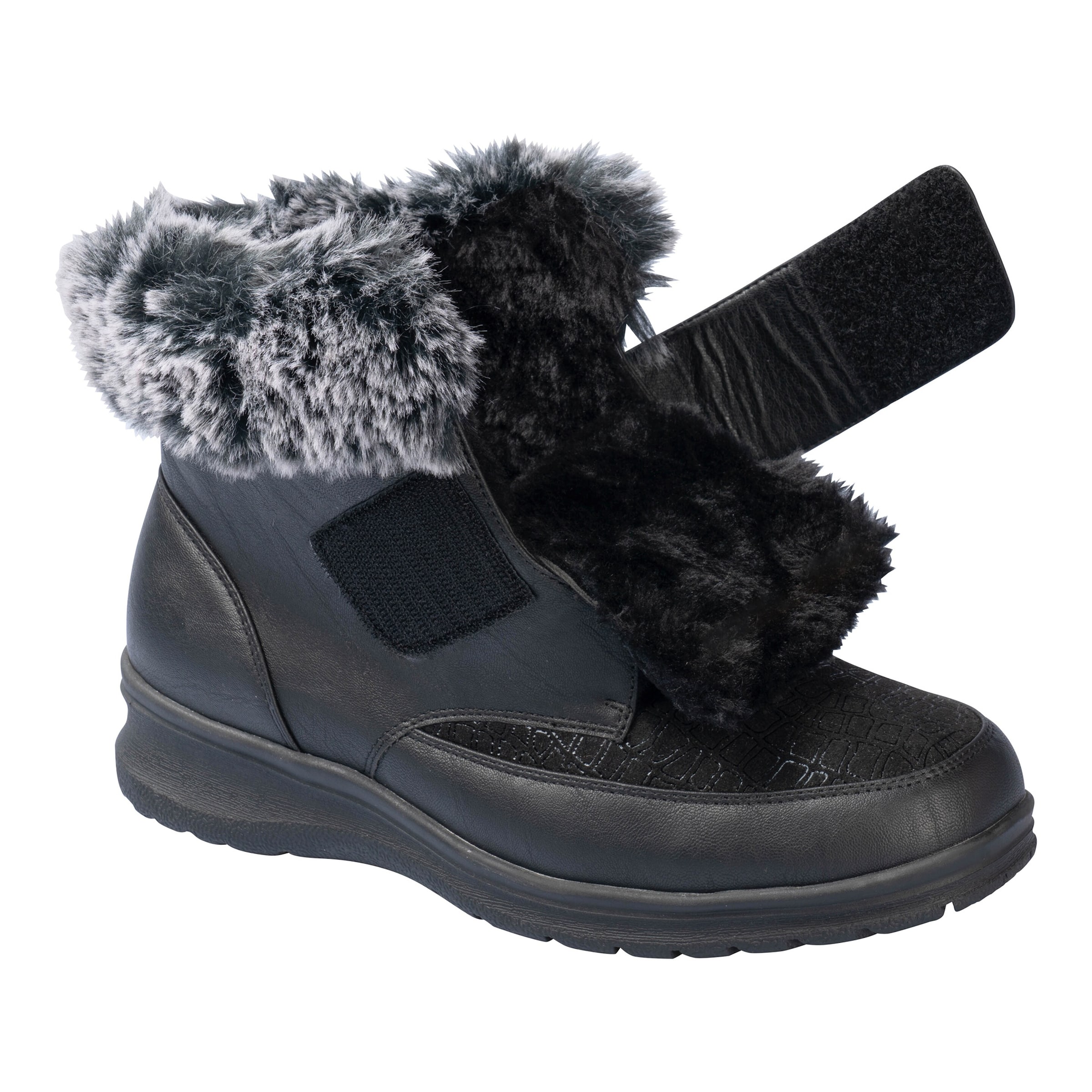 Kuschel-Klettstiefelette „Steffi“