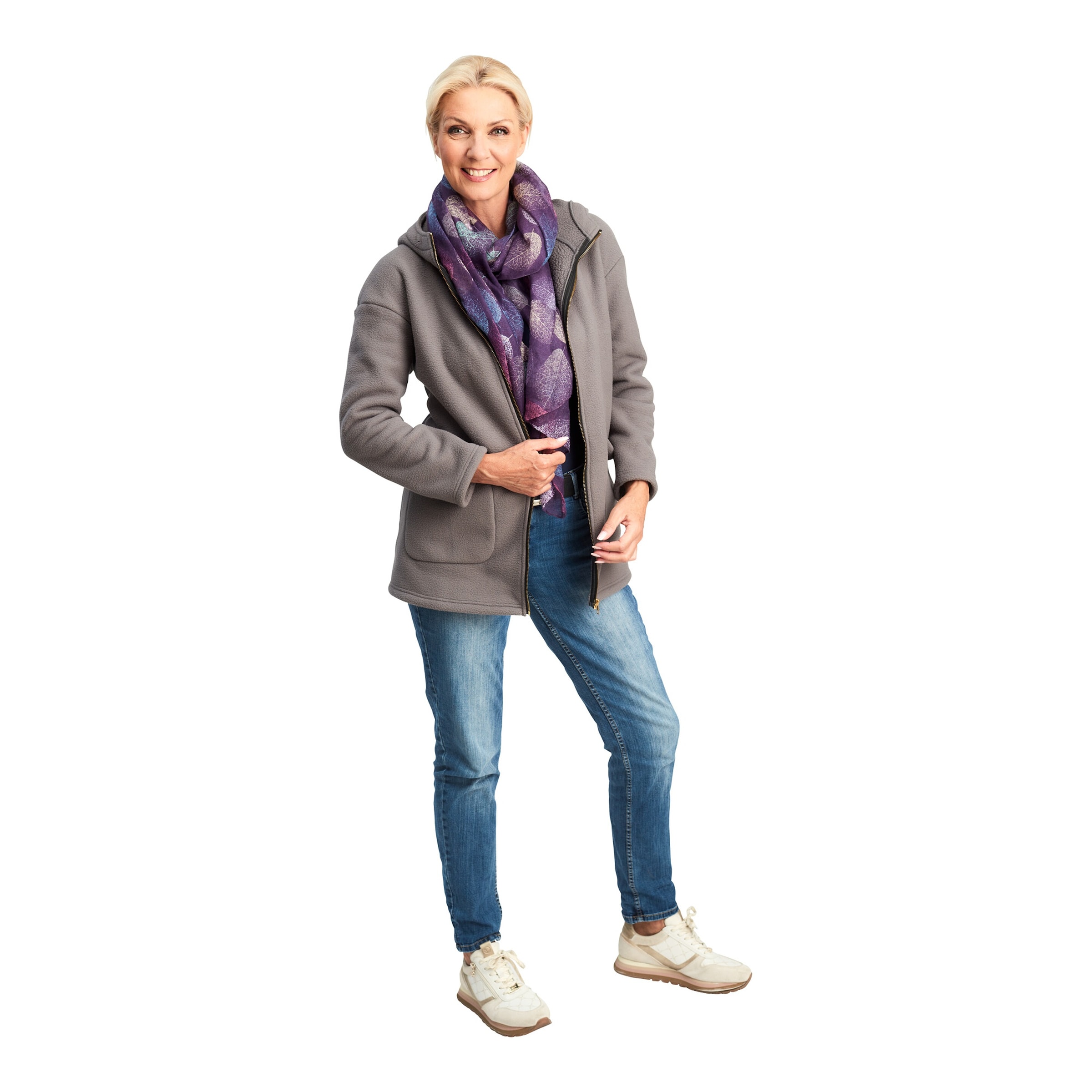 Kapuzen-Fleecejacke „Florine“