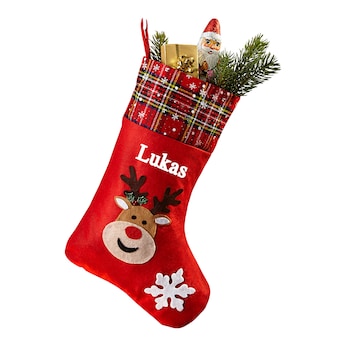 Kerstsok gepersonaliseerd met naam