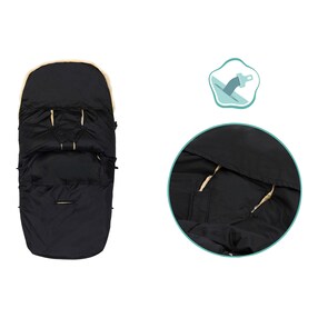 Lammfell-Fußsack Skaidi für Kinderwagen, Buggy