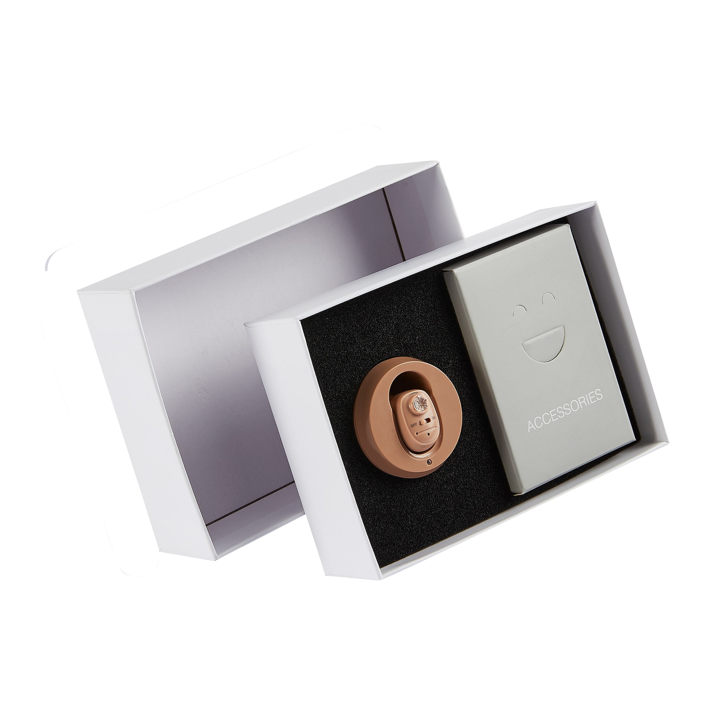 Digitale Hörhilfe beige schwarz