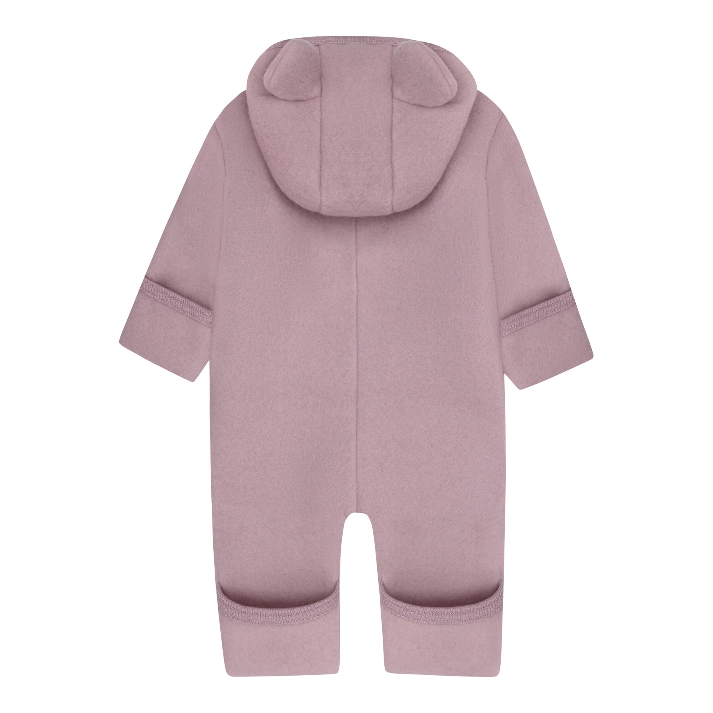 Huttelihut Wollfleece-Overall mit Ohren und Klappbündchen