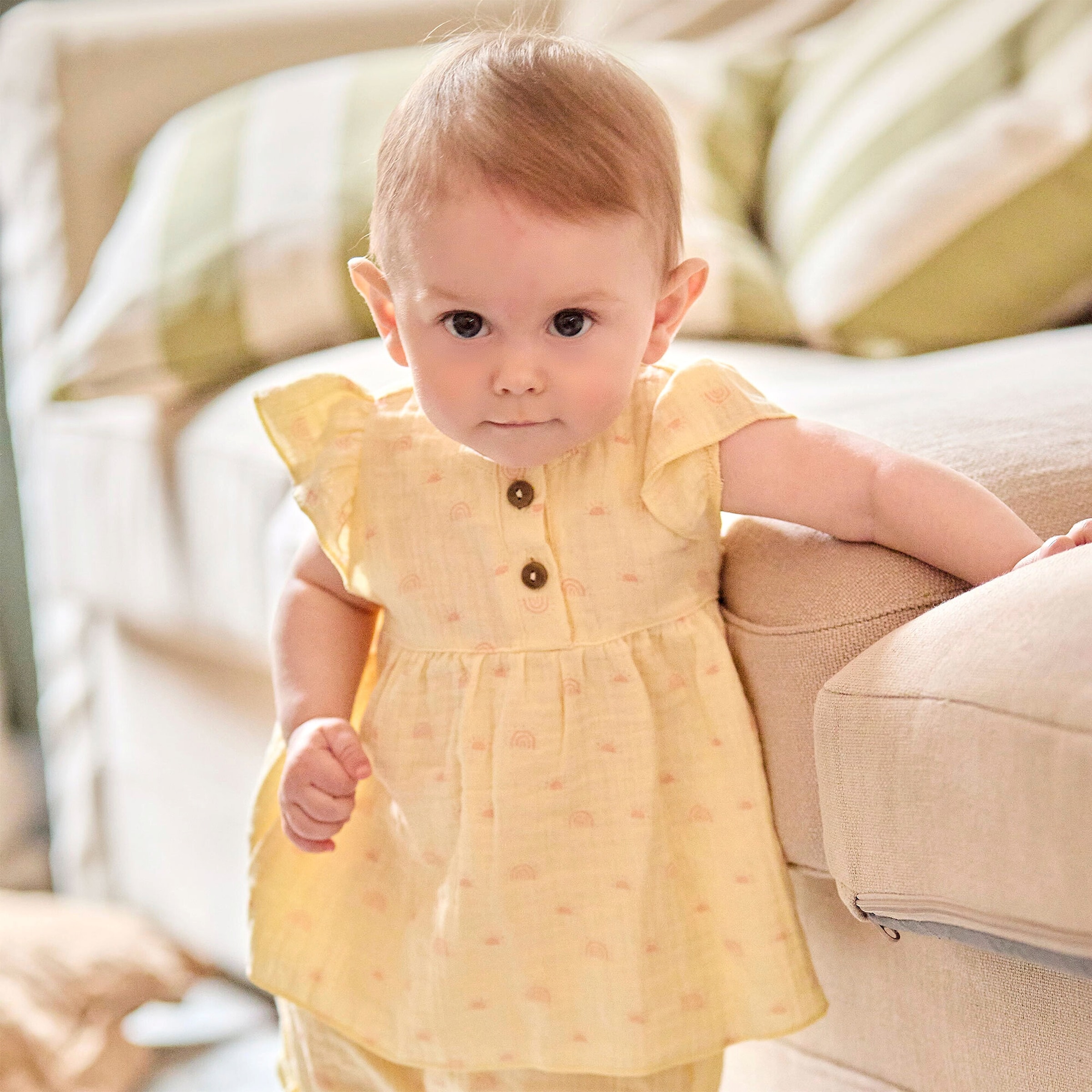 Thumbnail - Maximo Musselin-T-Shirt mit Flügelarm Regenbogen