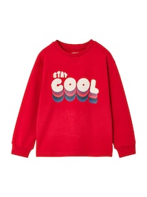 Sweatshirt STAY COOL mit Bouclé-Applikation Jungen