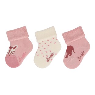 3er-Pack Socken Zebra Elefant