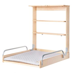 Wandwickelregal inkl. Wickelauflage roba Style grau 