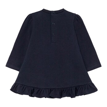 Sweatkleid langarm Rüsche Mädchen