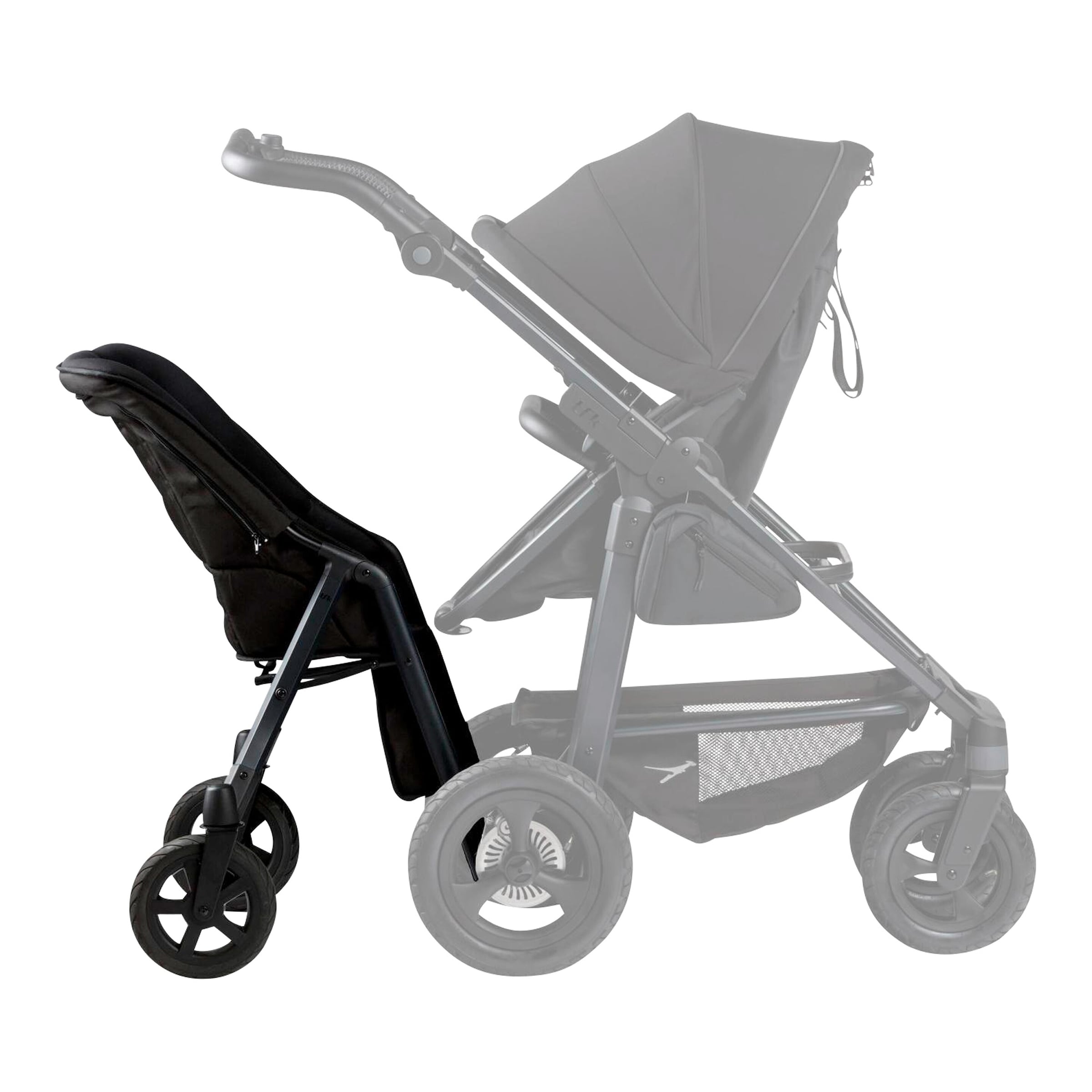 13% Rabatt! Tfk Zweisitz shuttle für mono 3, mono 4 schwarz