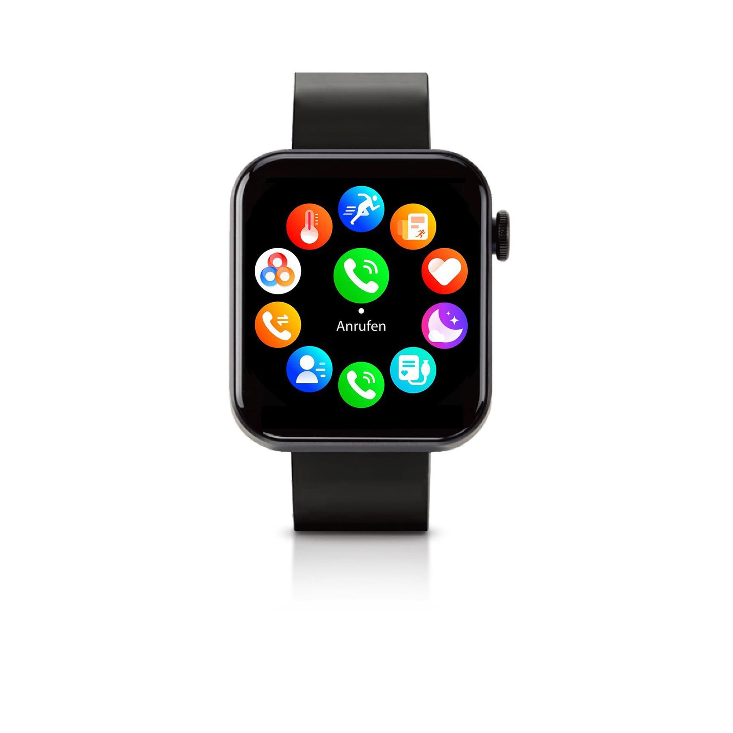 Kendox Life Tracker – Smartwatch – wasserdichte Fitnessuhr mit 24/7-Vitalparameter-Messung, 18 Sportmodi, Schlafanalyse – sowie Anruf- und Nachrichtenfunktion – iOS & Android