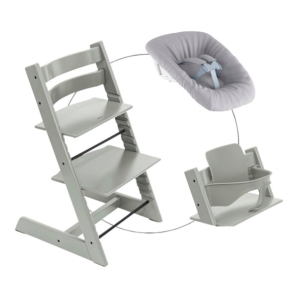 Stokke Tripp Trapp Babyset Altes Modell Stokke® - TRIPP TRAPP® - Bundle Treppenhochstuhl inkl. Newbornset light