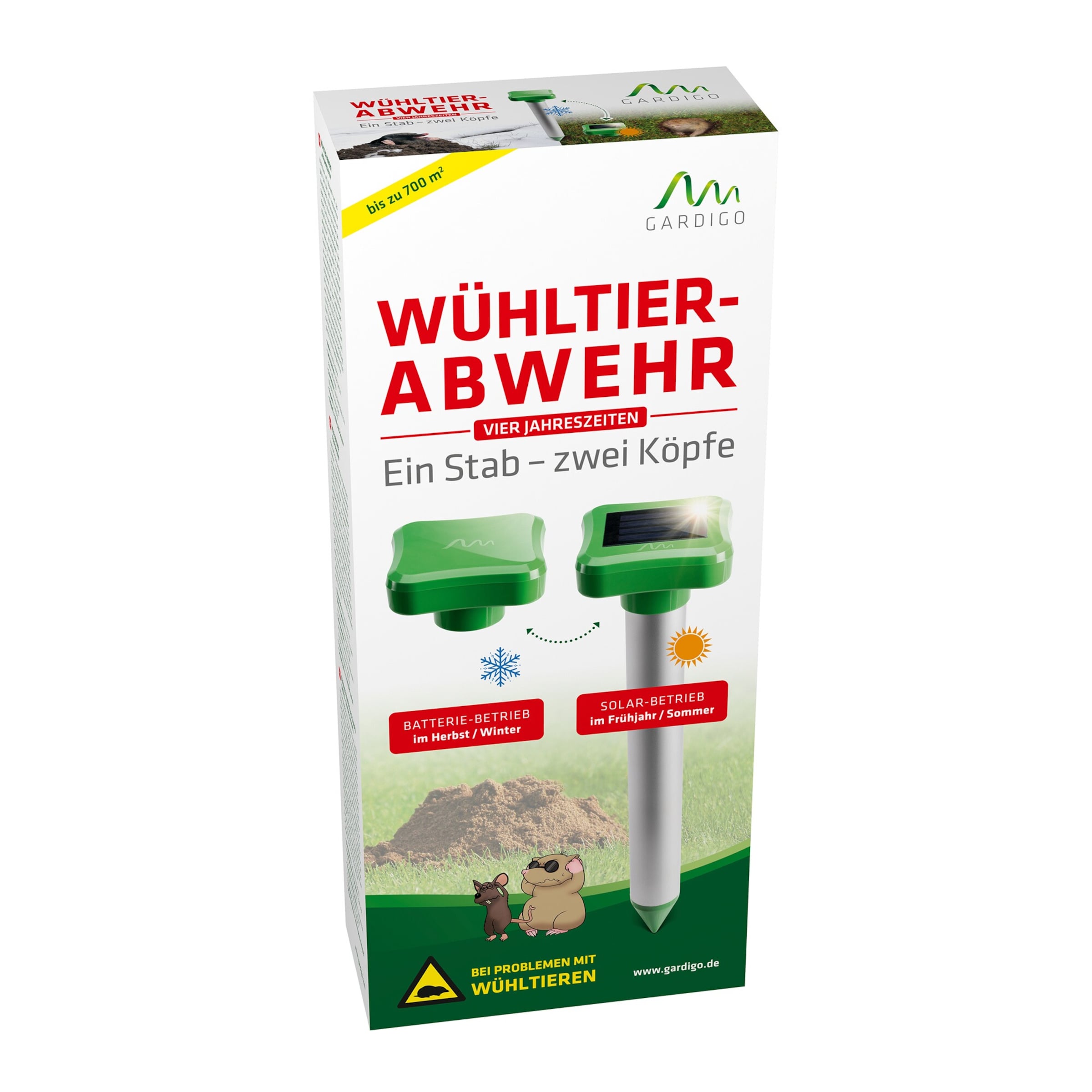 Gardigo - Répulseur de campagnols Type de fonctions à ultrason 1 pc(s) C836762