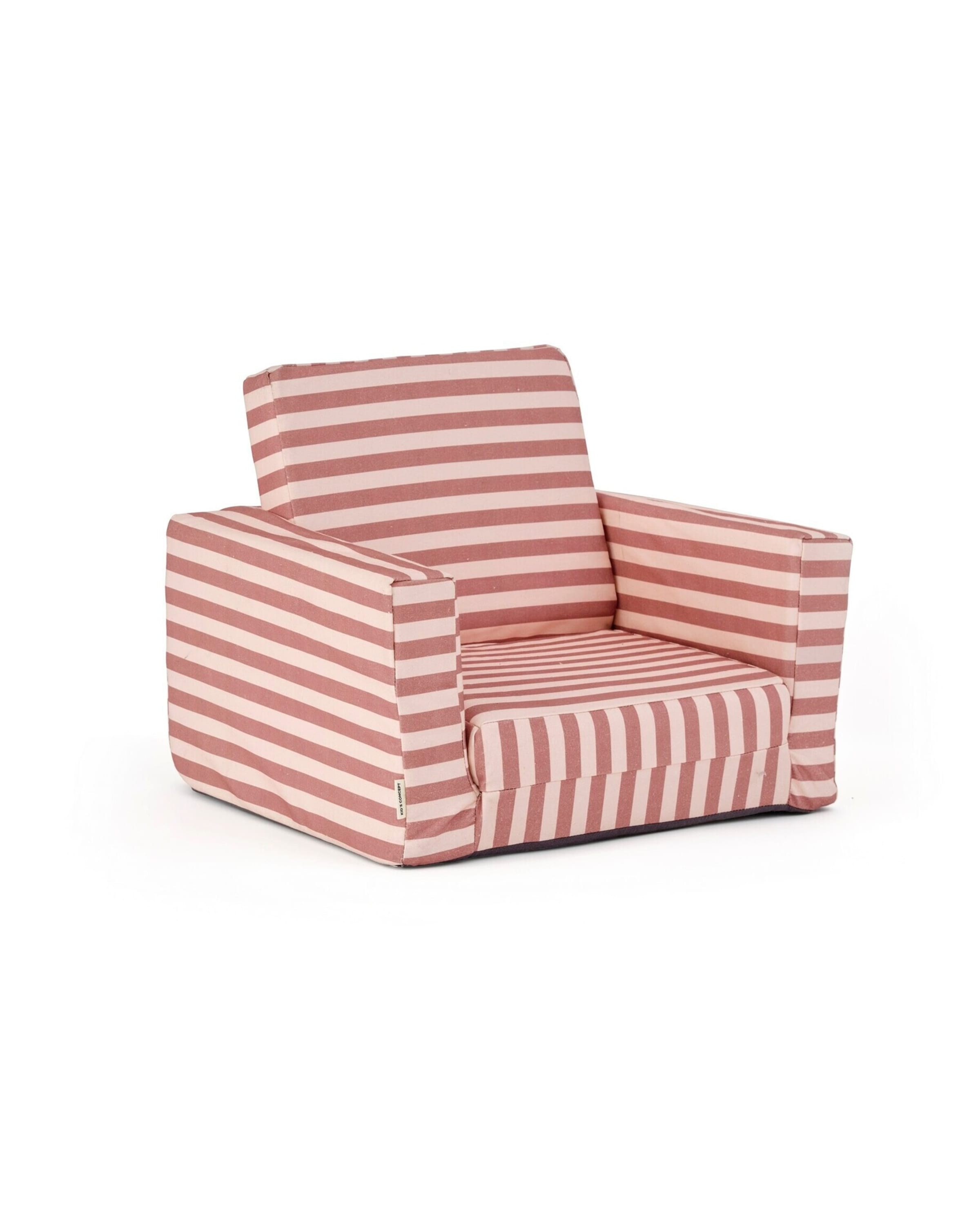 Kids Concept Sessel ausklappbar gestreift altrosa