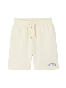 Sport-Shorts Jungen mit Print am Bein
