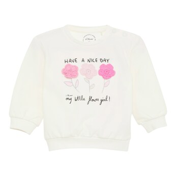 Sweatshirt Häkelblumen