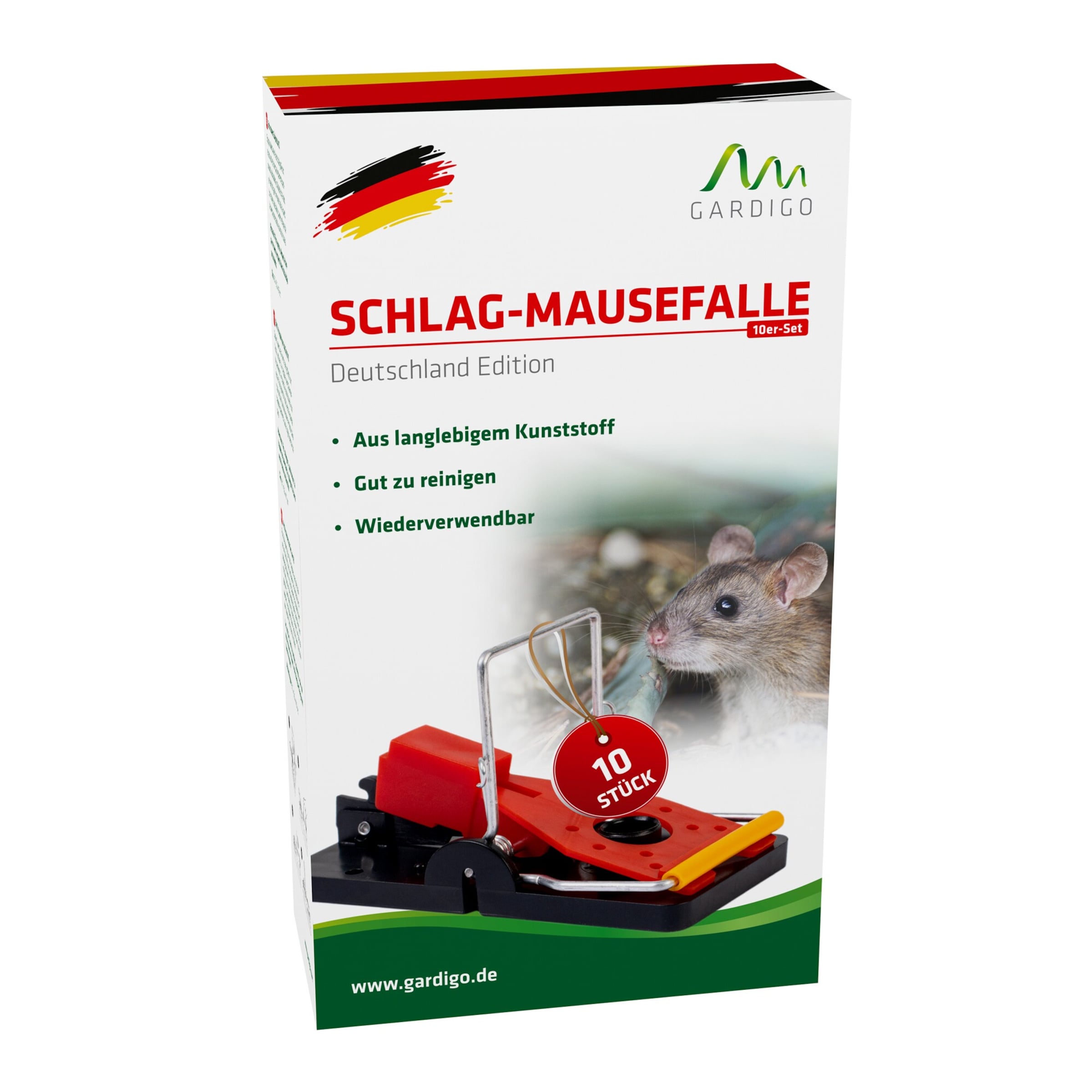 Gardigo Schlagmausefalle, 10 Stück