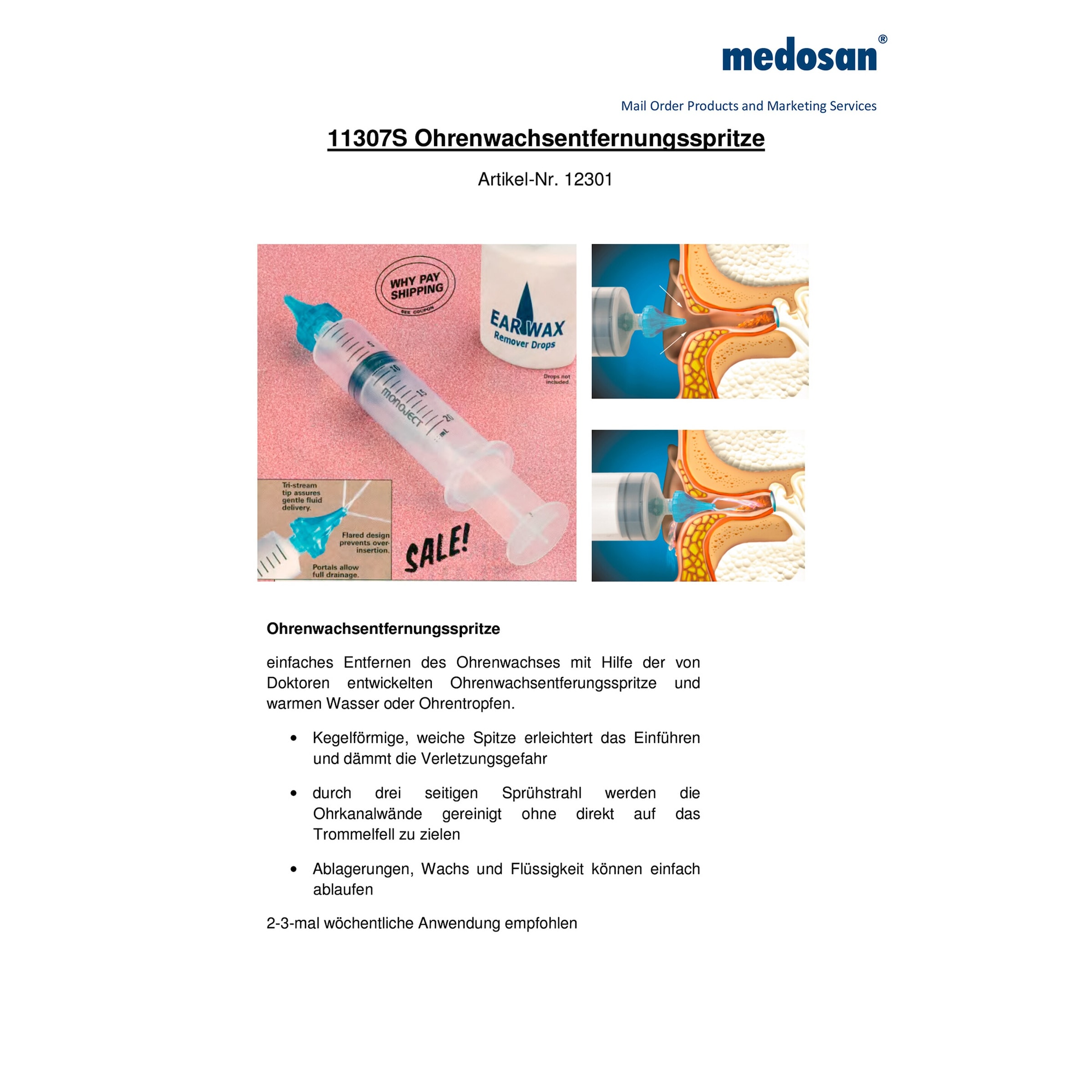 Ohrenwachs-Entfernungsspritze