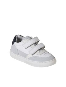 Kinder Klett-Sneakers aus Leder mit Anziehtrick