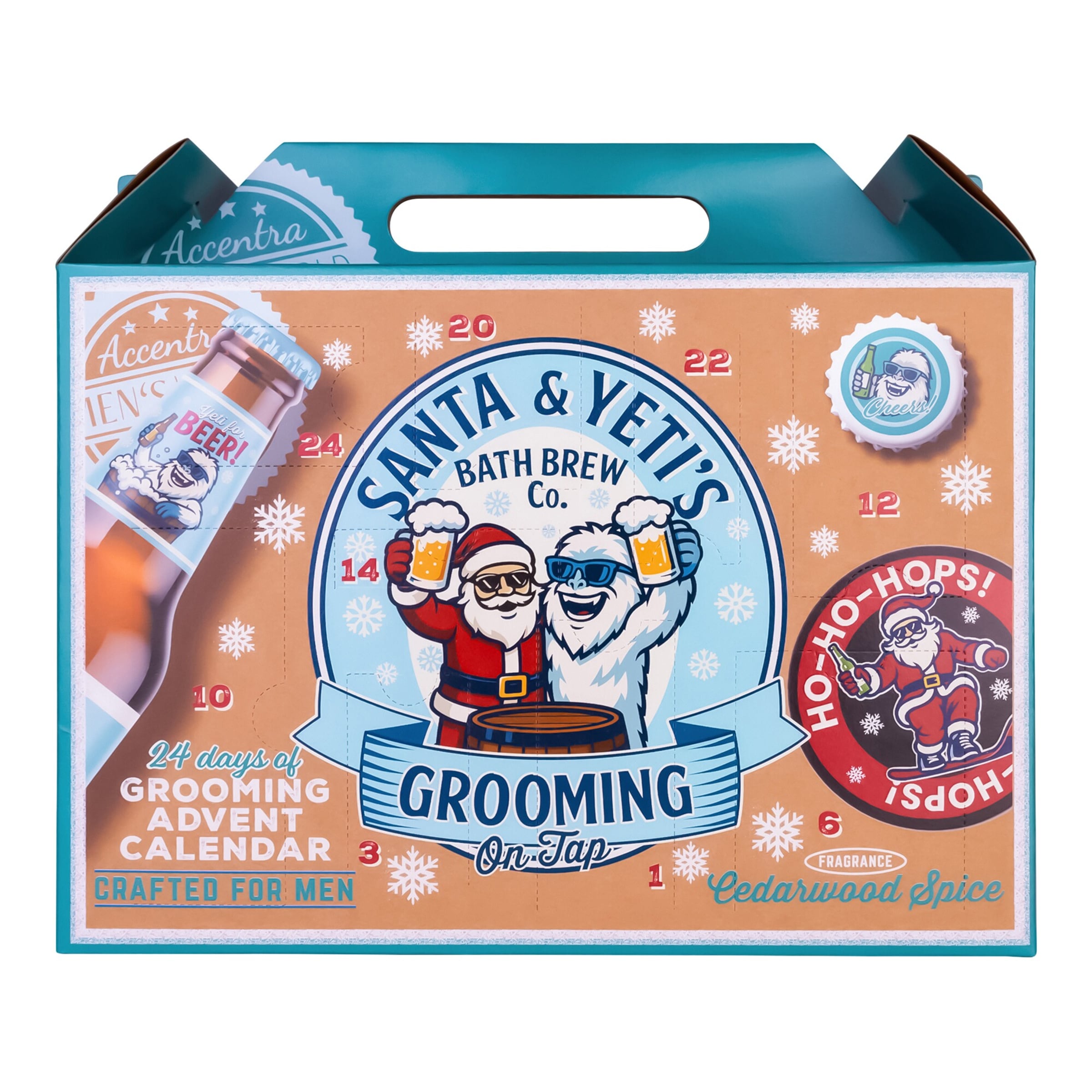 Adventskalender für Männer "Santa & Yeti"
