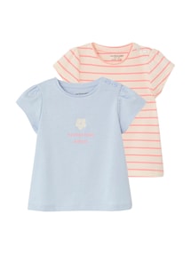 2er-Pack Baby T-Shirts mit Fantasie-Print, Mädchen BASIC