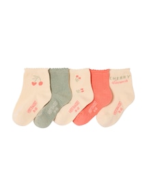 5er-Pack Baby Socken CHERRY