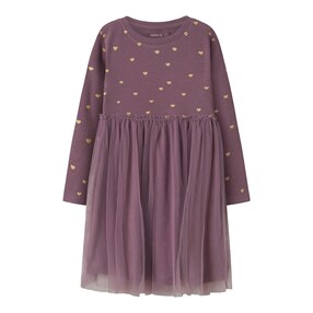 Kleid langarm Herzen Tüllrock