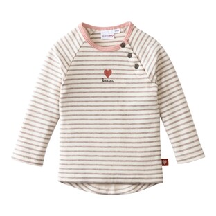 Raglanshirt langarm Melange Ringel