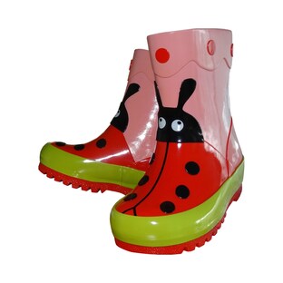 Bottes en caoutchouc coccinelle