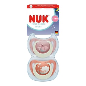 2er-Pack Schnuller First Choice Night, 6-18M