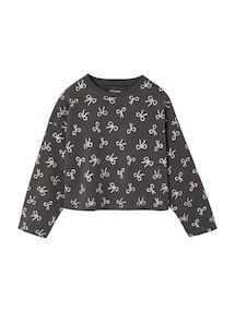 Mädchen Cropped-Shirt mit langen Ärmeln und Recycling-Baumwolle