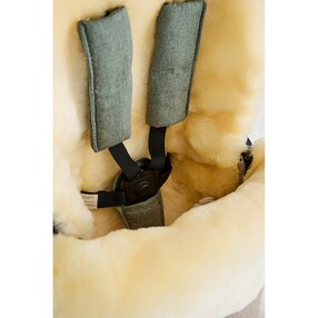 Winterfußsack Lammfell Lille Wool für Kinderwagen, Buggy