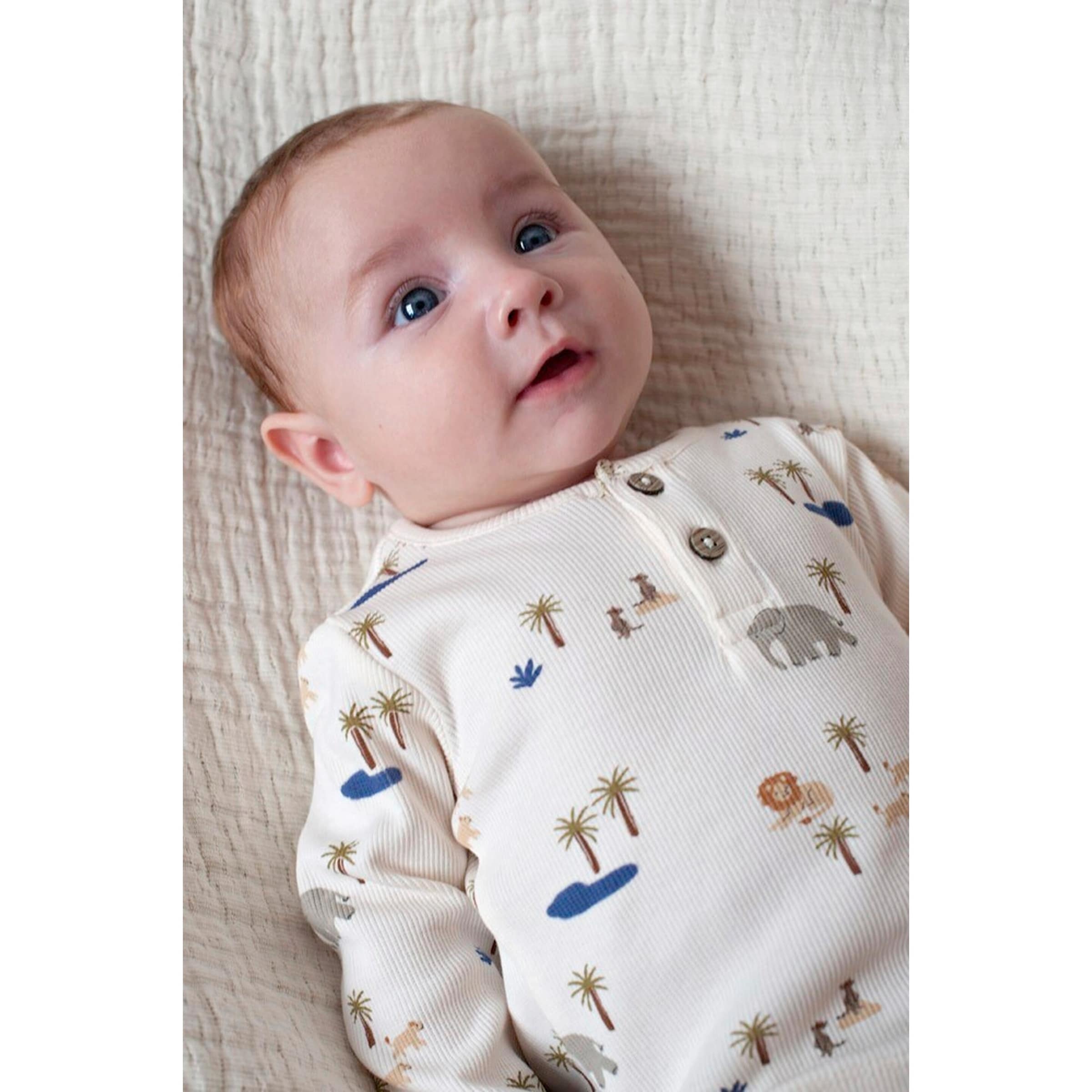 Thumbnail - Feetje Henley-Shirt langarm Safari Rippqualität