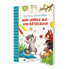 Der kleine Siebenschläfer: Mein großes Mal- und Rätselbuch