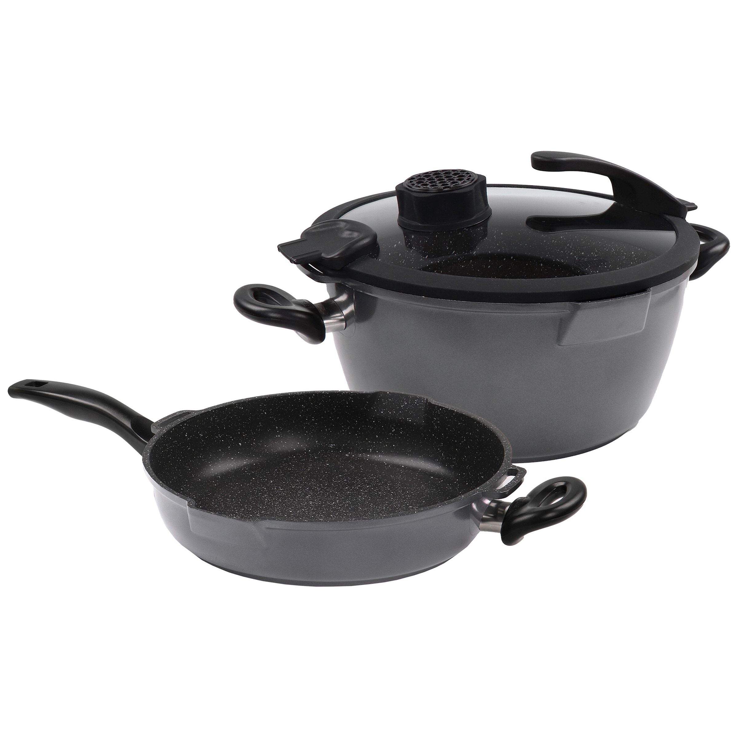 STONELINE® STONELINE SMELL WELL FUTURE Kochgeschirr-Set 4-teilig 24 cm | mit Deckel