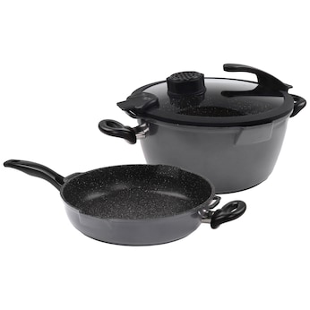 STONELINE SMELL WELL FUTURE Kochgeschirr-Set 4-teilig 24 cm | mit Deckel 