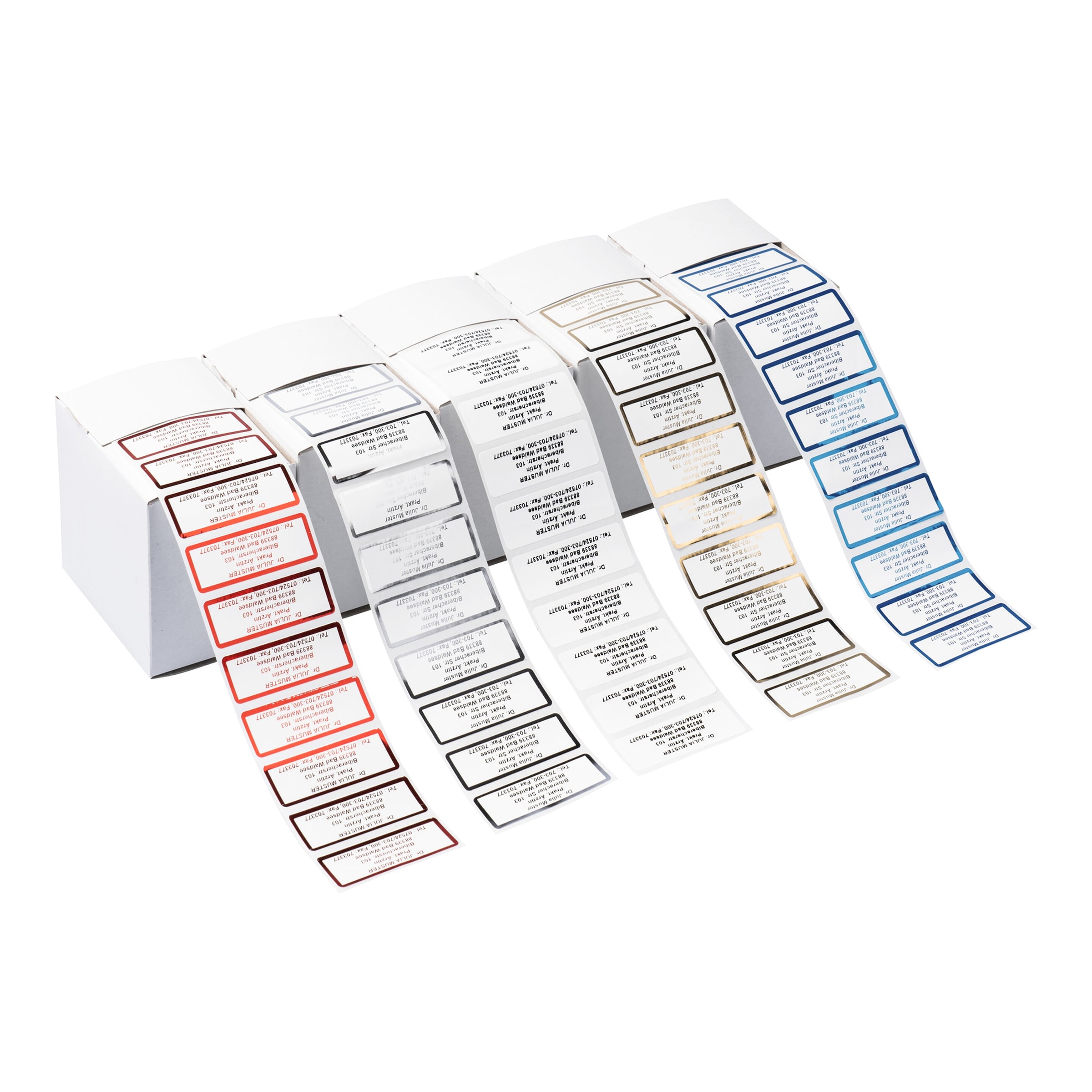 Namensaufkleber "Schrifttyp B", gold