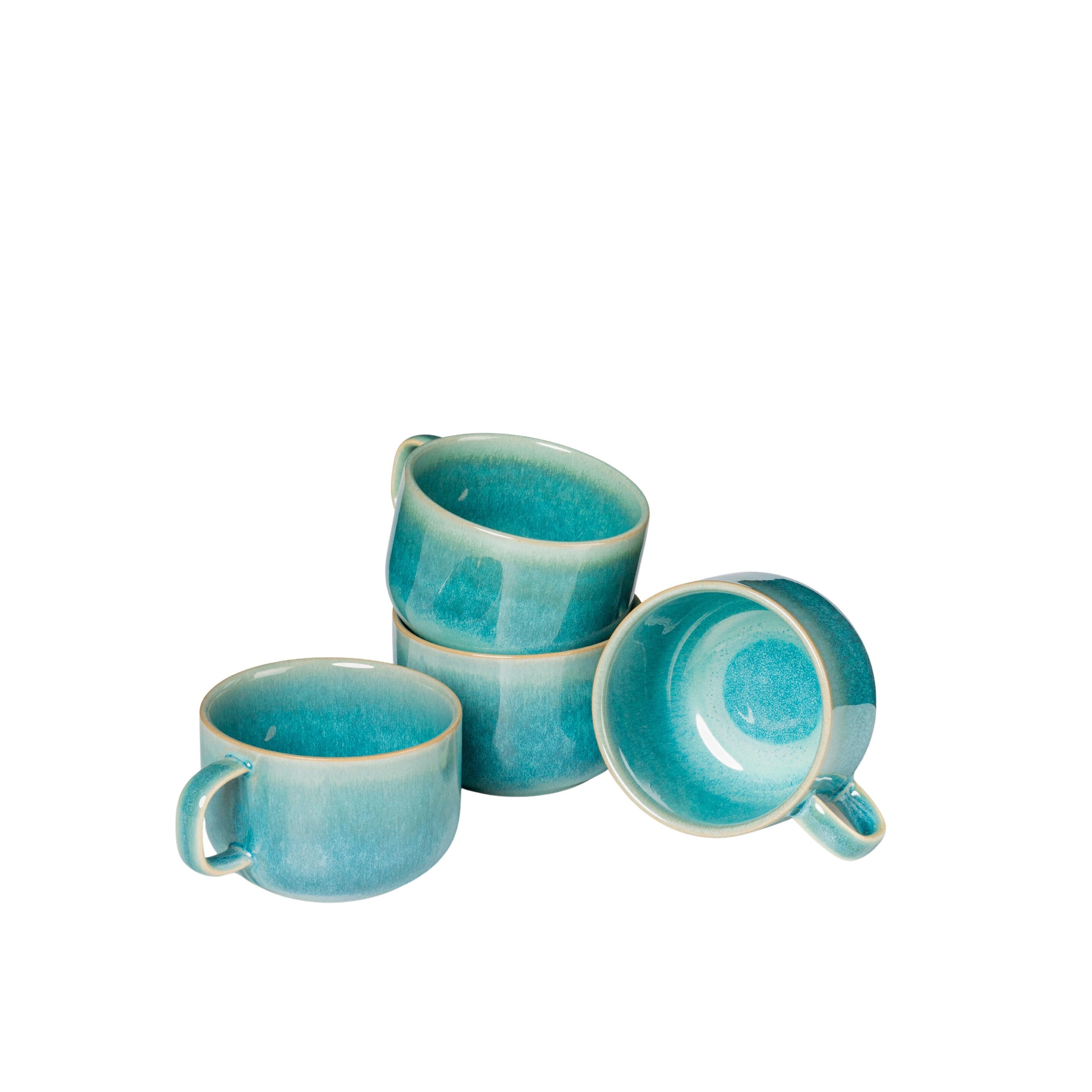 Kaffeeobertassen-Set, Steinzeug TIEFER SEE