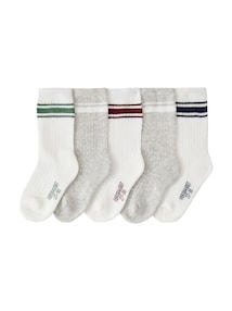 5er-Pack Socken Jungen Sport, Frottee-Strick