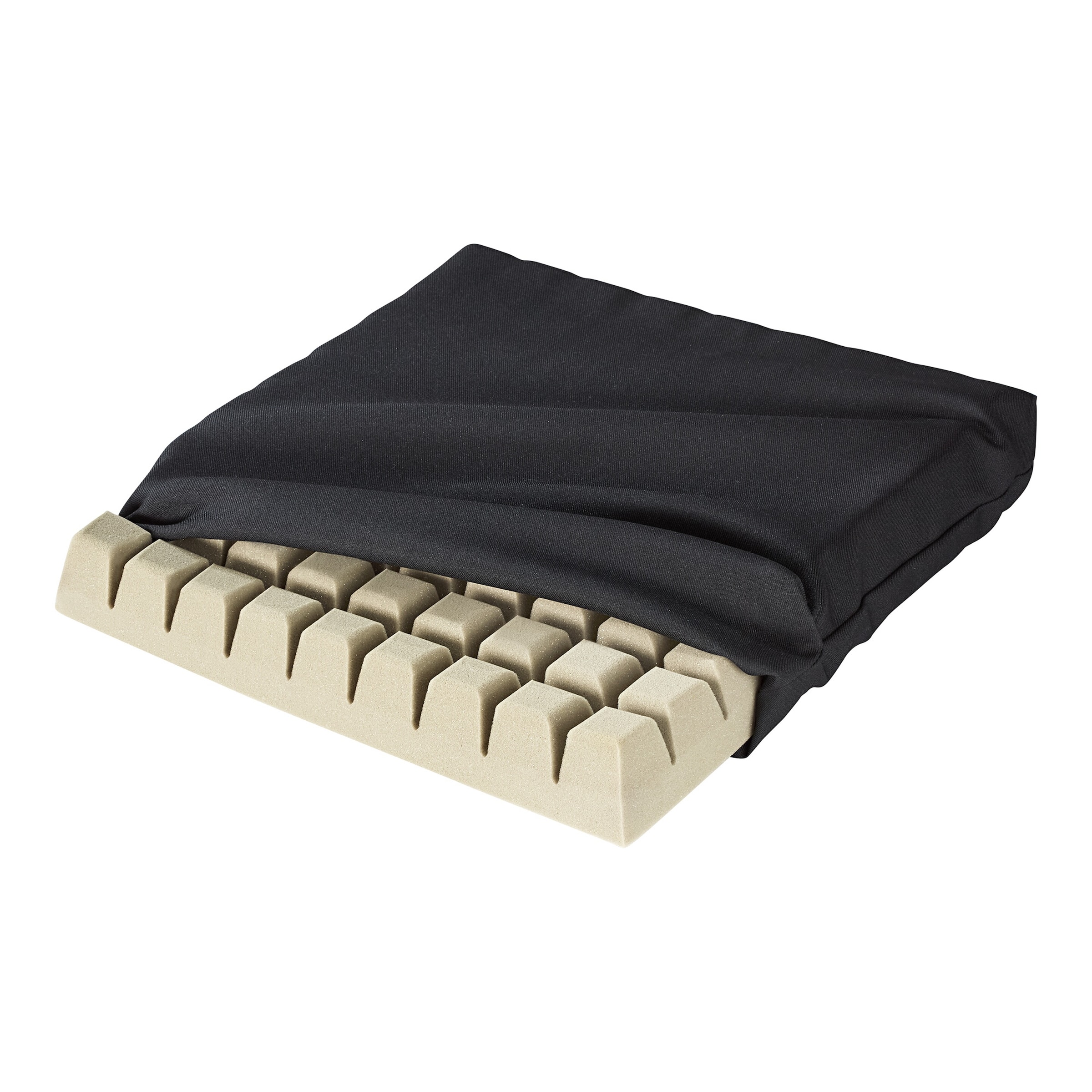 Anti-Dekubitus-Würfelsitzkissen beige schwarz