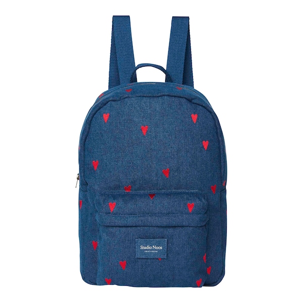 Denim rote Herzen